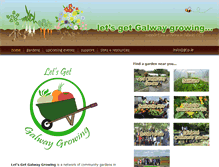 Tablet Screenshot of letsgetgalwaygrowing.com